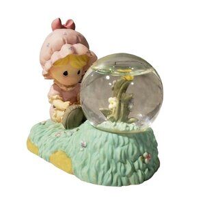 Enesco Precious Moments Collectible Figurine With Snow Globe 98